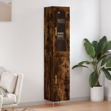 Highboard 34.5X34X180 Cm Engineered Wood