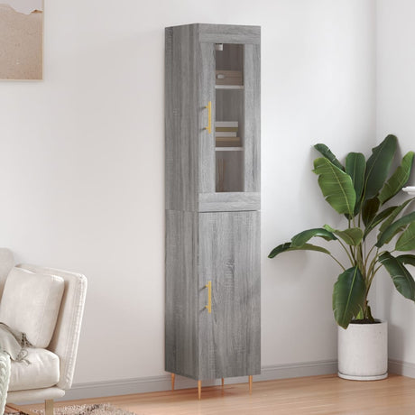 Highboard 34.5X34X180 Cm Engineered Wood