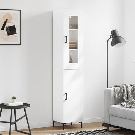 Highboard 34.5X34X180 Cm Engineered Wood