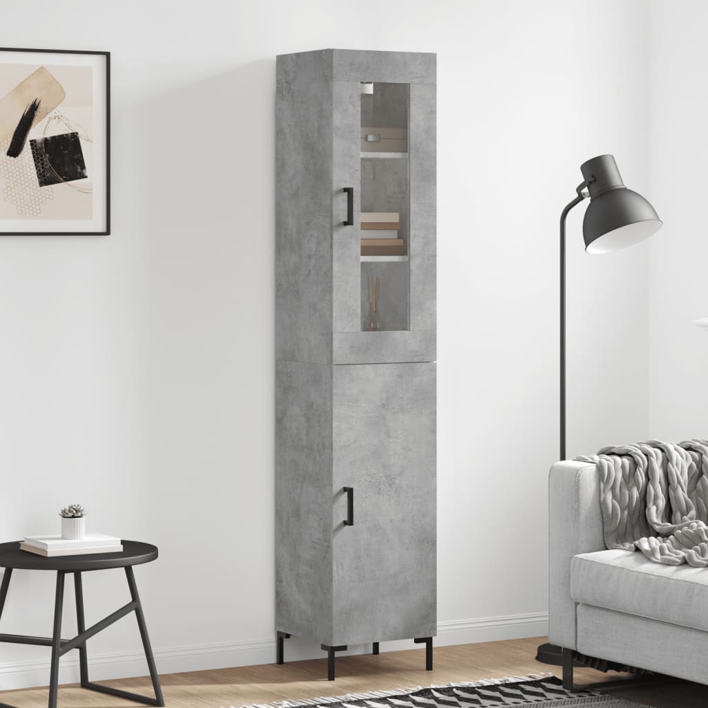 Highboard 34.5X34X180 Cm Engineered Wood