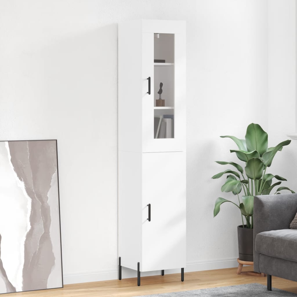 Highboard 34.5X34X180 Cm Engineered Wood