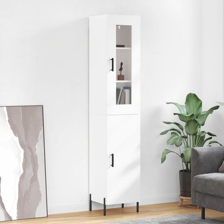 Highboard 34.5X34X180 Cm Engineered Wood
