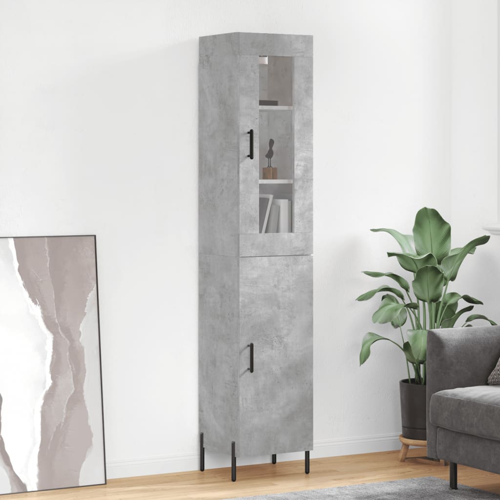 Highboard 34.5X34X180 Cm Engineered Wood