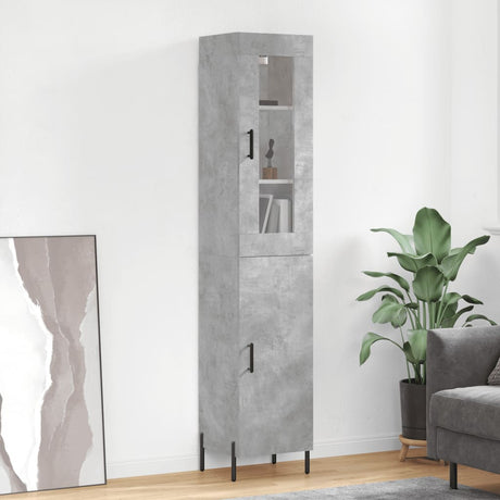 Highboard 34.5X34X180 Cm Engineered Wood
