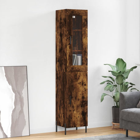 Highboard 34.5X34X180 Cm Engineered Wood