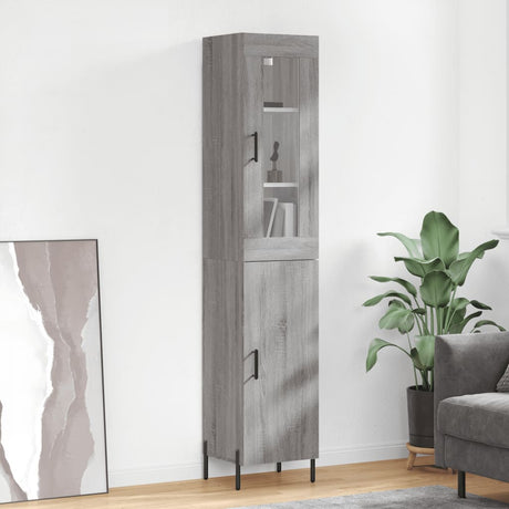 Highboard 34.5X34X180 Cm Engineered Wood
