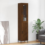 Highboard 34.5X34X180 Cm Engineered Wood