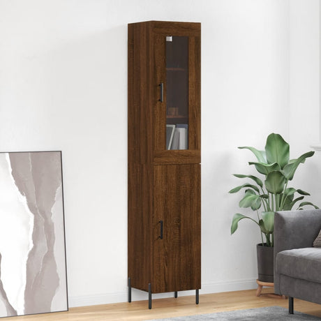 Highboard 34.5X34X180 Cm Engineered Wood