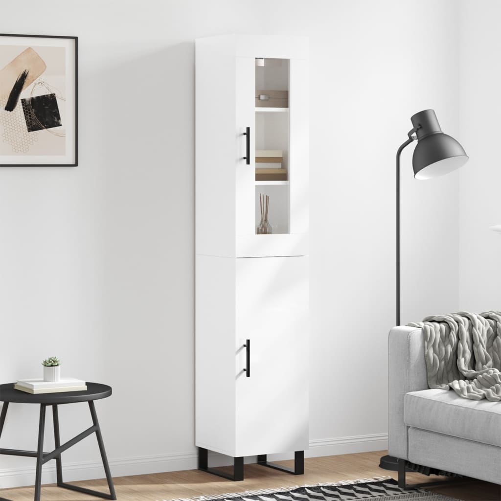 Highboard 34.5X34X180 Cm Engineered Wood