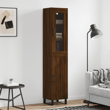 Highboard 34.5X34X180 Cm Engineered Wood