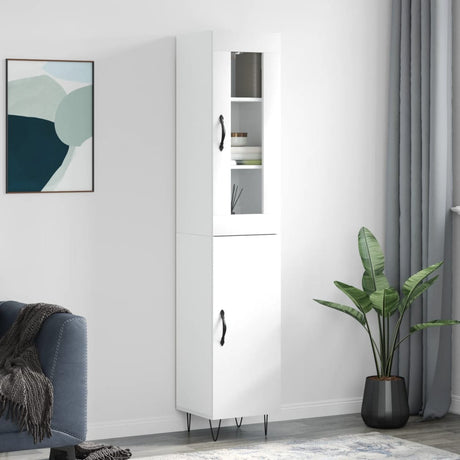 Highboard 34.5X34X180 Cm Engineered Wood