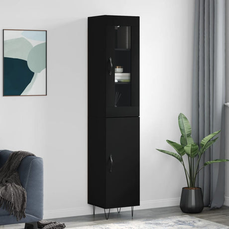Highboard 34.5X34X180 Cm Engineered Wood