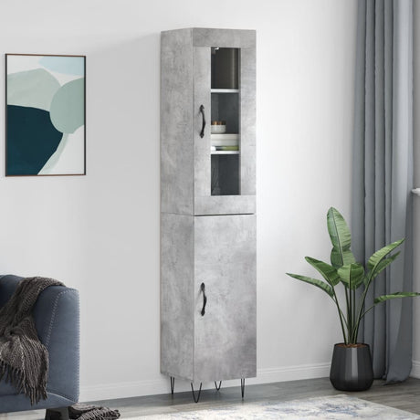 Highboard 34.5X34X180 Cm Engineered Wood