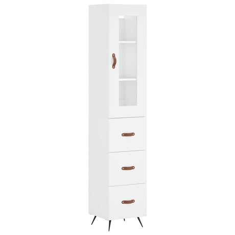Highboard 34.5X34X180 Cm Engineered Wood