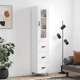 Highboard 34.5X34X180 Cm Engineered Wood
