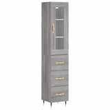 Highboard 34.5X34X180 Cm Engineered Wood