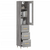 Highboard 34.5X34X180 Cm Engineered Wood