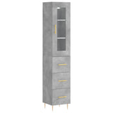 Highboard 34.5X34X180 Cm Engineered Wood