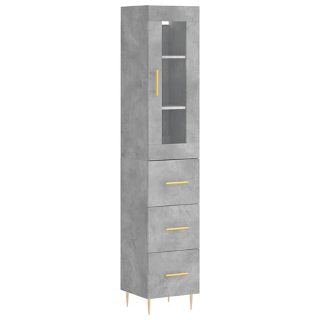 Highboard 34.5X34X180 Cm Engineered Wood