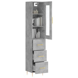 Highboard 34.5X34X180 Cm Engineered Wood