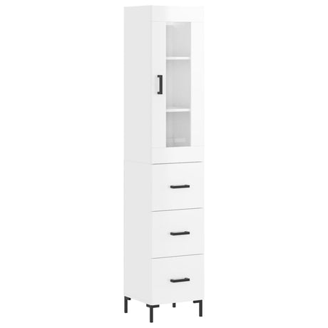 Highboard 34.5X34X180 Cm Engineered Wood