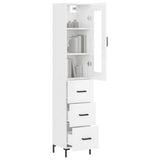 Highboard 34.5X34X180 Cm Engineered Wood