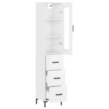 Highboard 34.5X34X180 Cm Engineered Wood