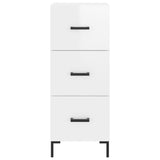 Highboard 34.5X34X180 Cm Engineered Wood