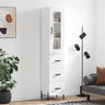 Highboard 34.5X34X180 Cm Engineered Wood