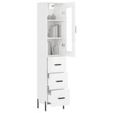 Highboard 34.5X34X180 Cm Engineered Wood