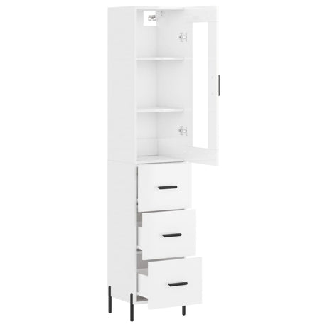 Highboard 34.5X34X180 Cm Engineered Wood