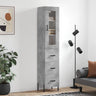 Highboard 34.5X34X180 Cm Engineered Wood