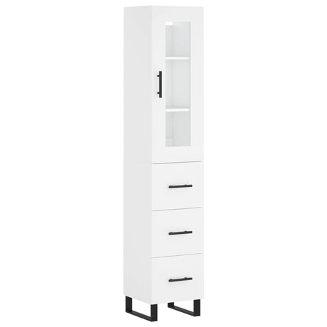Highboard 34.5X34X180 Cm Engineered Wood