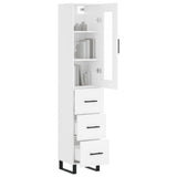Highboard 34.5X34X180 Cm Engineered Wood