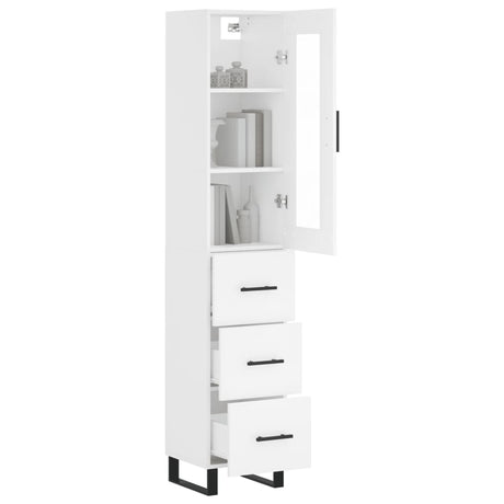 Highboard 34.5X34X180 Cm Engineered Wood