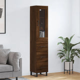 Highboard 34.5X34X180 Cm Engineered Wood