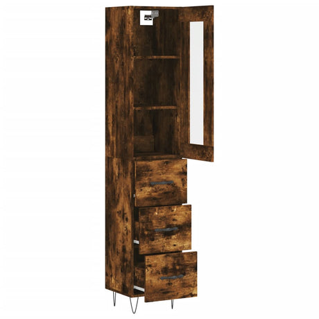 Highboard 34.5X34X180 Cm Engineered Wood
