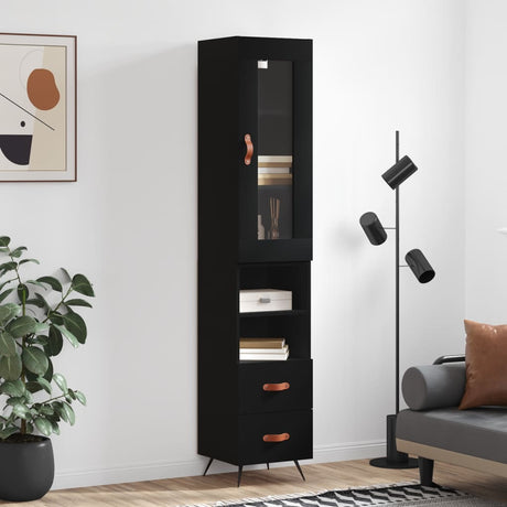 Highboard 34.5X34X180 Cm Engineered Wood