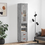 Highboard 34.5X34X180 Cm Engineered Wood