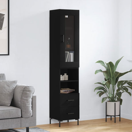 Highboard 34.5X34X180 Cm Engineered Wood