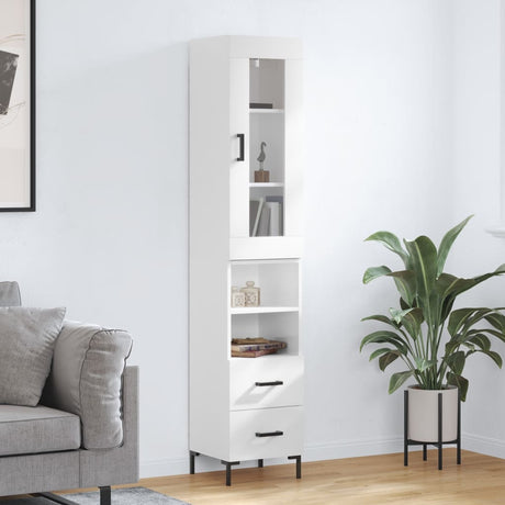 Highboard 34.5X34X180 Cm Engineered Wood