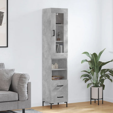 Highboard 34.5X34X180 Cm Engineered Wood
