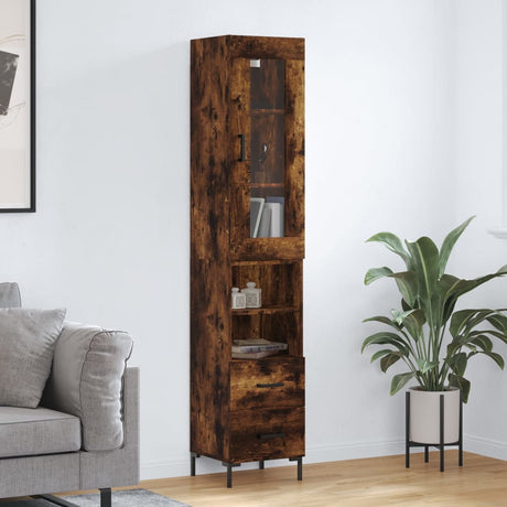Highboard 34.5X34X180 Cm Engineered Wood