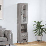 Highboard 34.5X34X180 Cm Engineered Wood