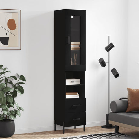 Highboard 34.5X34X180 Cm Engineered Wood