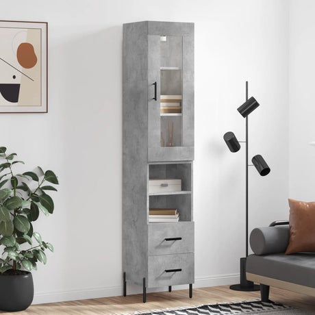 Highboard 34.5X34X180 Cm Engineered Wood