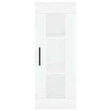Highboard White 34.5x34x180 cm Engineered Wood