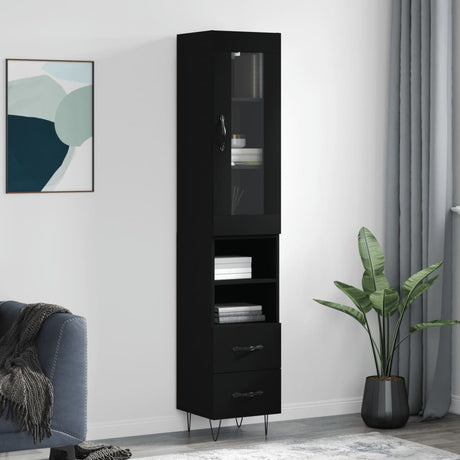 Highboard 34.5X34X180 Cm Engineered Wood