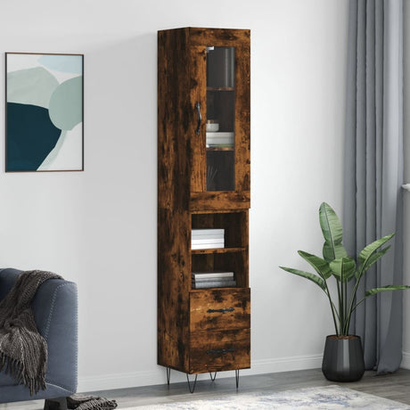 Highboard 34.5X34X180 Cm Engineered Wood