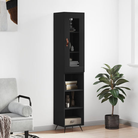 Highboard 34.5X34X180 Cm Engineered Wood